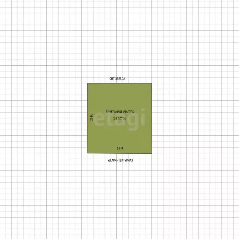 Участок в Адыгея, Майкоп Звезда СНТ, ул. Архитектурная (3.5 сот.) - Фото 1