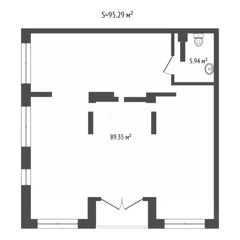 Помещение свободного назначения в Тюменская область, Тюмень ул. ... - Фото 2