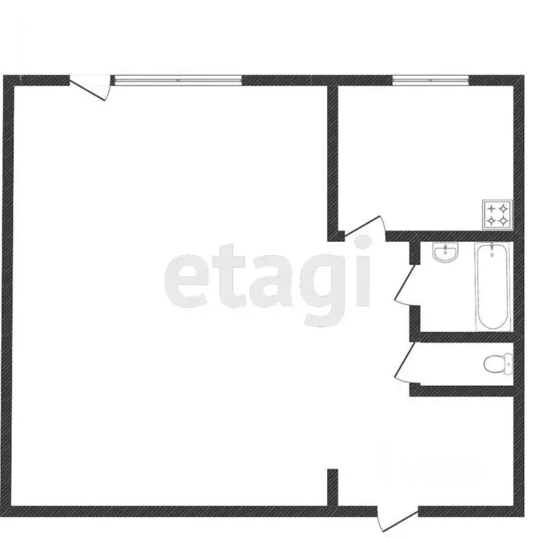 1-к кв. Свердловская область, Нижний Тагил ул. Пархоменко, 33 (34.8 м) - Фото 2