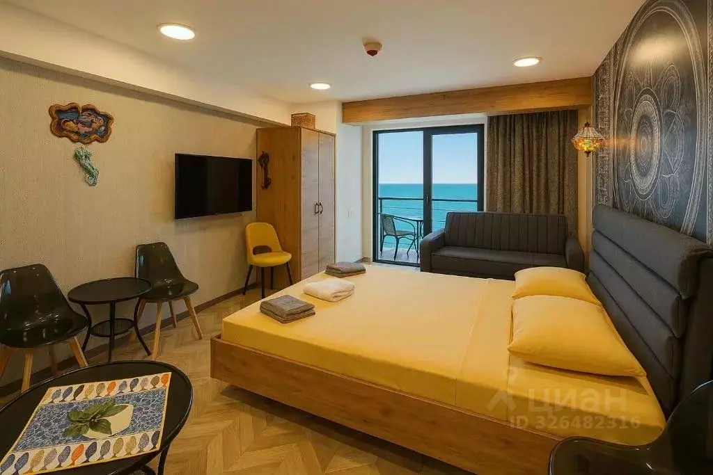 Студия Краснодарский край, Сочи Курортный просп., 75Д (30.0 м) - Фото 1