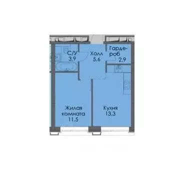 1-к кв. Москва Южнопортовая ул., 52к2 (37.2 м) - Фото 2