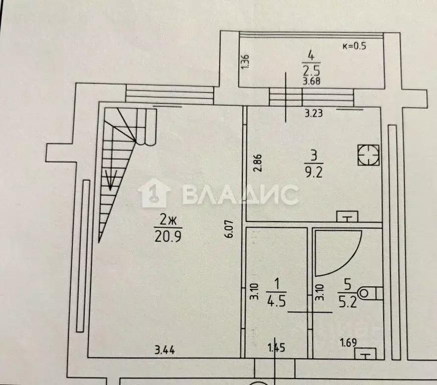 3-к кв. Калининградская область, Калининград ул. Виктора Гакуна, 8 ... - Фото 2