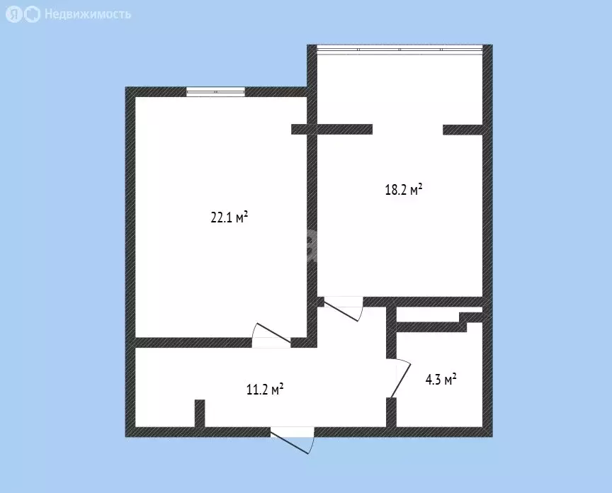1-комнатная квартира: Черкесск, улица Космонавтов, 43Гк1 (56 м) - Фото 1