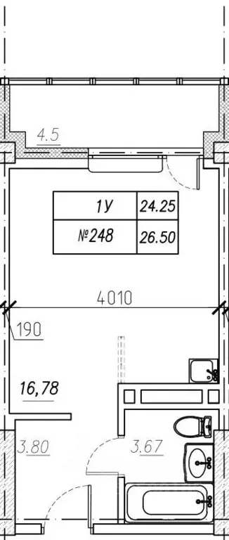 1-к кв. Приморский край, Владивосток ул. Нейбута, 135блок-ск4 (26.5 м) - Фото 1