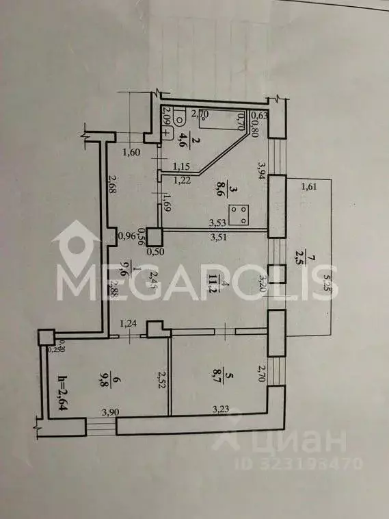 3-к кв. Забайкальский край, Чита Промышленный пер., 5 (55.0 м) - Фото 2