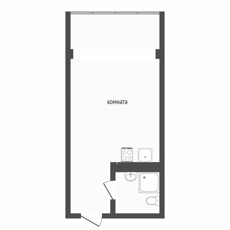 Квартира-студия: Сочи, Каспийская улица, 46 (32.5 м) - Фото 0