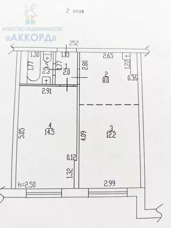 2-к кв. Алтайский край, Новоалтайск Прудская ул., 40 (40.0 м) - Фото 2