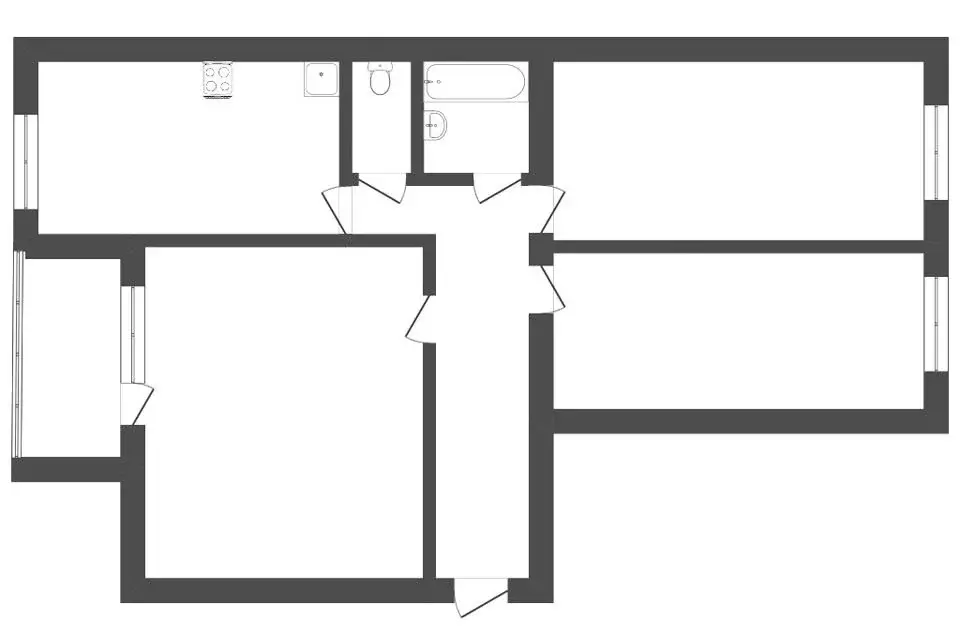 3-комнатная квартира: Челябинск, улица Хохрякова, 40 (72.3 м) - Фото 1