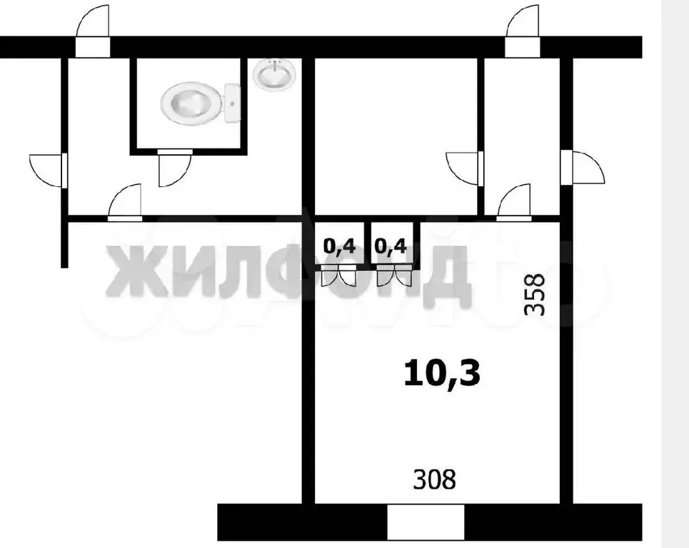 Комната 11,1 м в 1-к., 4/9 эт. - Фото 1