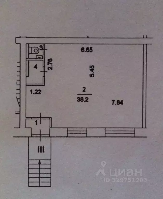 Помещение свободного назначения в Москва Зеленый просп., 83К3 (42 м) - Фото 2