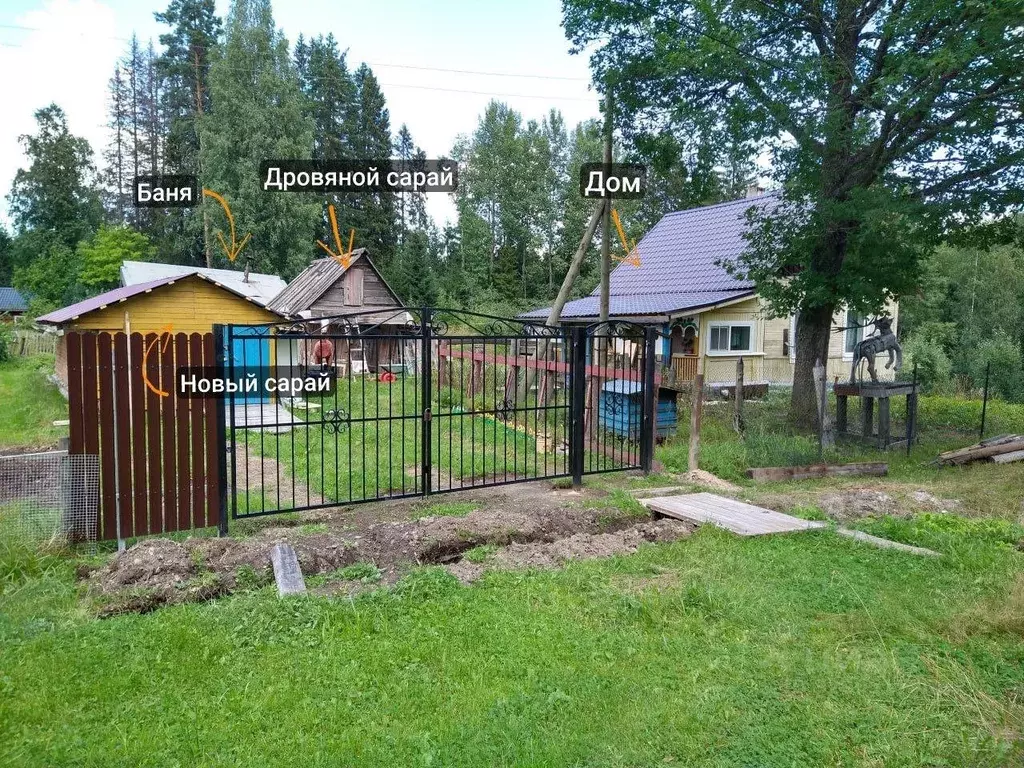 Дом в Карелия, Прионежский муниципальный район, пос. Ладва-Ветка ул. ... - Фото 1