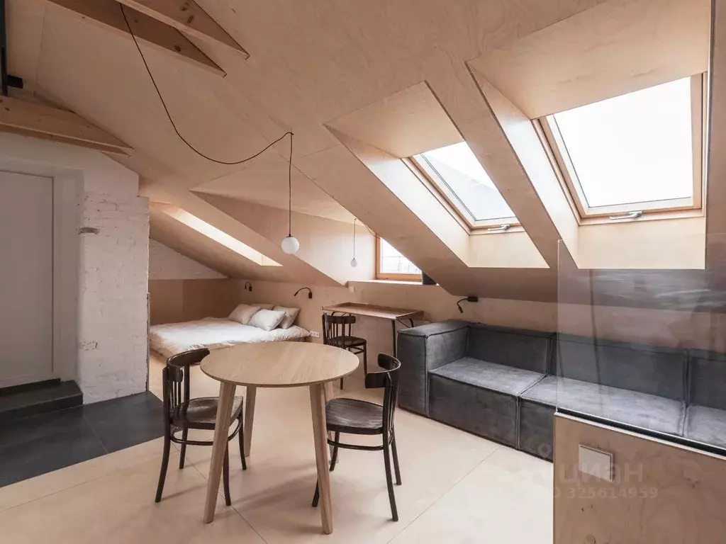 Студия Москва Страстной бул., 13А (27.2 м) - Фото 2