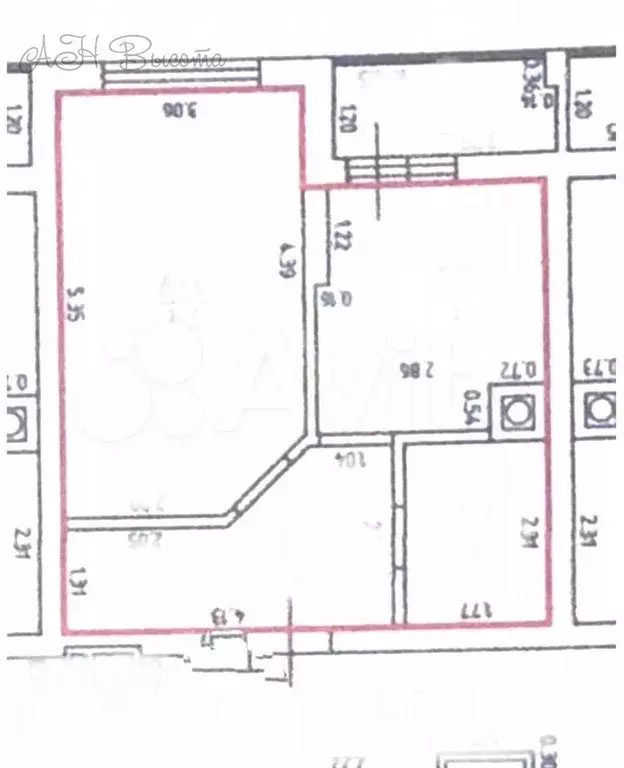 1-к. квартира, 35 м, 5/9 эт. - Фото 0