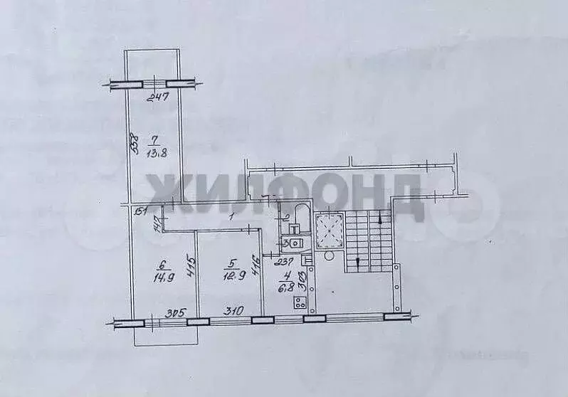 3-к. квартира, 60,5 м, 8/9 эт. - Фото 0