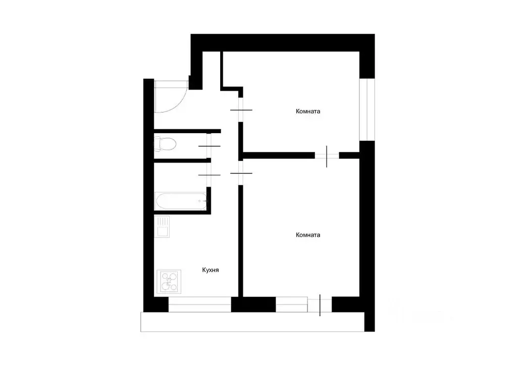 2-к кв. Москва ул. Коминтерна, 34/6 (39.0 м) - Фото 1