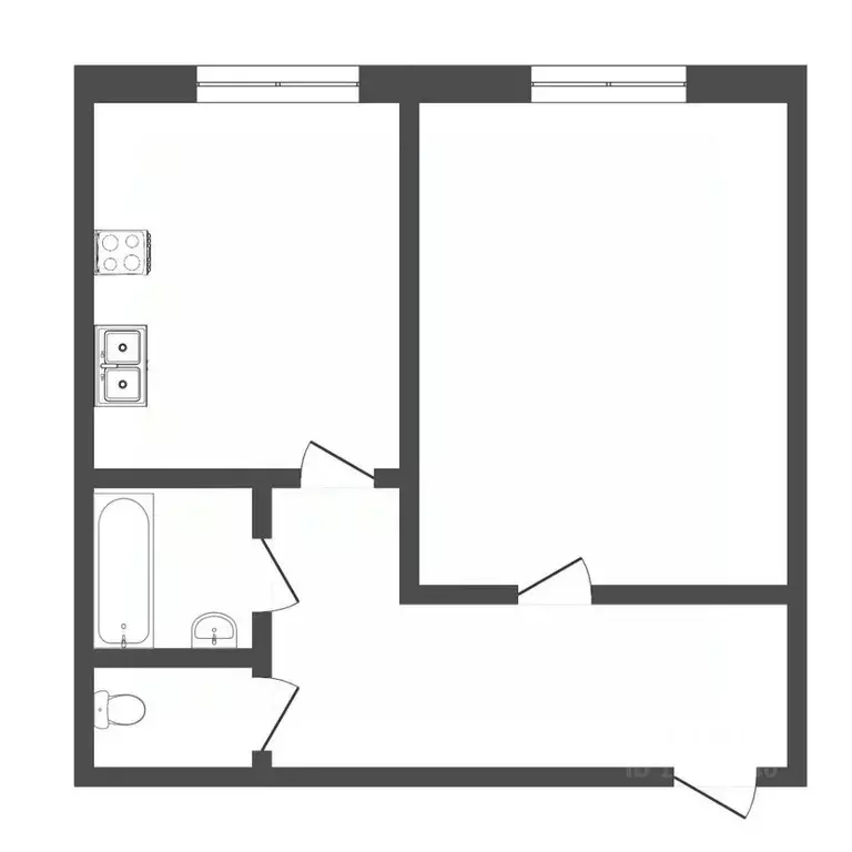1-к кв. Тюменская область, Тюмень Солнечный проезд, 5 (36.0 м) - Фото 2