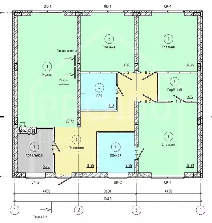 Дом в Омская область, Омский район, с. Пушкино ул. Даргомыжского (105 ... - Фото 2