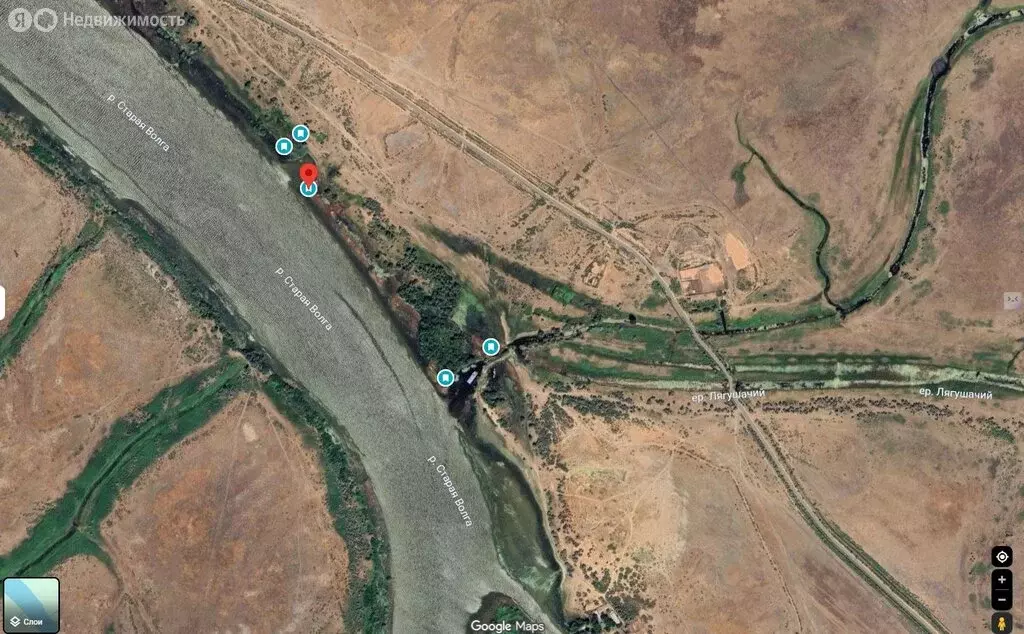 Участок в Икрянинский район, село Краса, Кооперативная улица (538 м) - Фото 1