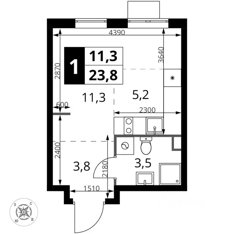 Студия Московская область, Химки Подрезково мкр, 1-й Шереметьевский ... - Фото 1