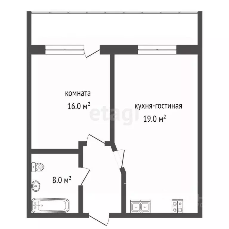 1-к кв. Коми, Сыктывкар ул. Домны Каликовой, 60/1 (36.8 м) - Фото 1