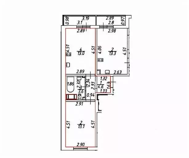 1-к кв. Санкт-Петербург ул. Чарушинская, 26к1 (34.3 м) - Фото 1