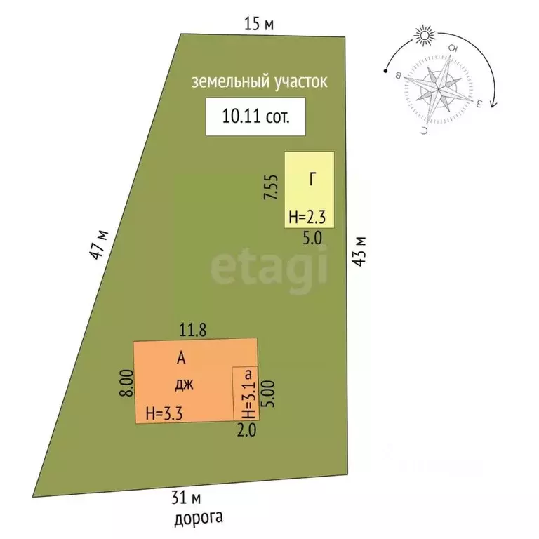 Дом в Башкортостан, Аургазинский район, с. Толбазы Луговая ул. (67 м) - Фото 2