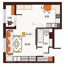 1-к кв. Оренбургская область, Оренбург Северный жилрайон, Фамильные ... - Фото 1
