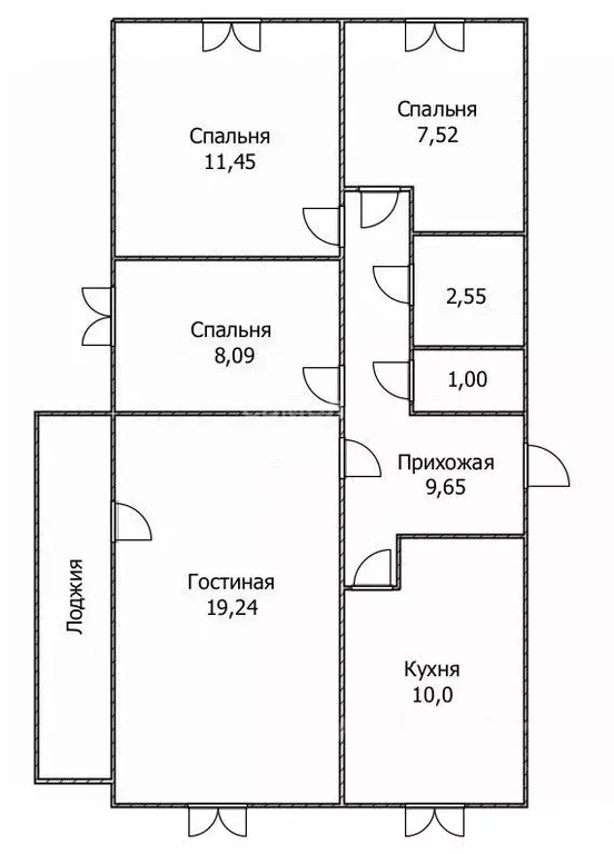 4-к кв. Ульяновская область, Ульяновск Фестивальный бул., 3 (75.0 м) - Фото 1