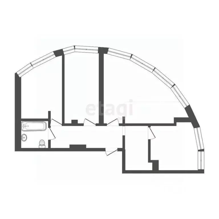 3-к кв. Ростовская область, Ростов-на-Дону Береговая ул., 6 (102.0 м) - Фото 2