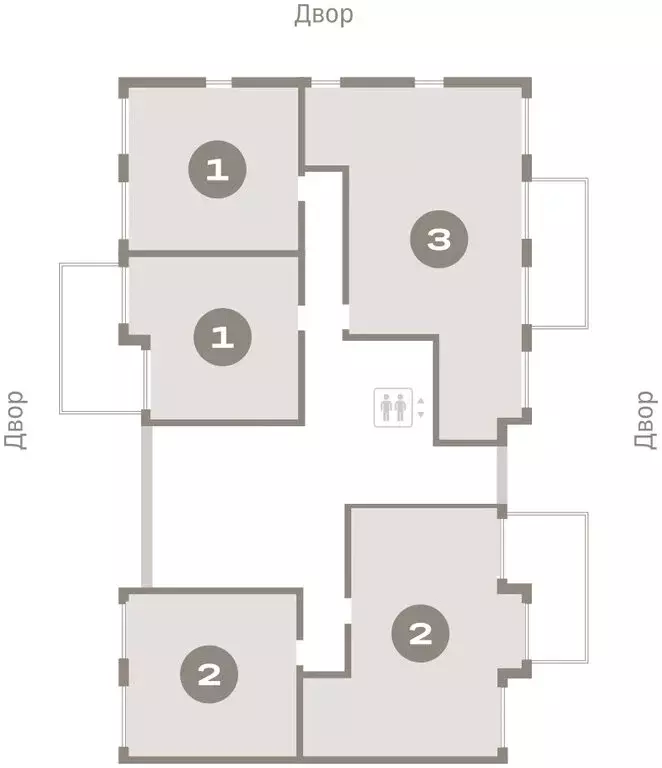 1-комнатная квартира: Новоселье, ЖК Брусника (43.06 м) - Фото 1
