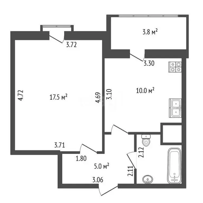 1-комнатная квартира: Сестрорецк, улица Воскова, 10 (36.3 м) - Фото 0