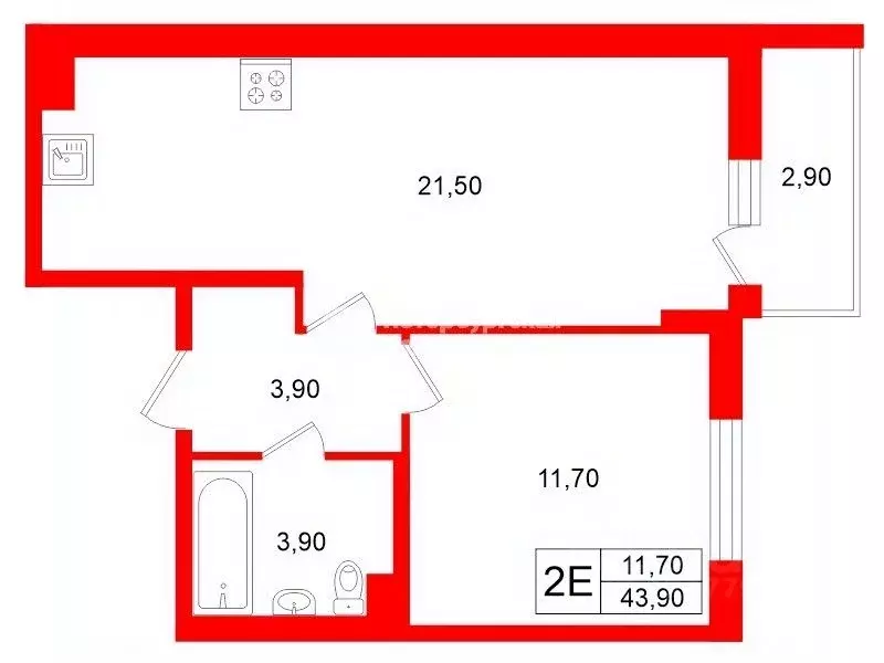 1-к кв. Ленинградская область, Мурино Всеволожский район, аллея ... - Фото 2