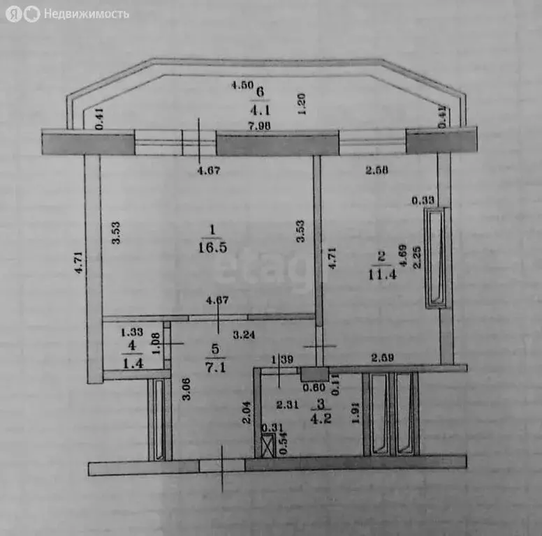 1-комнатная квартира: Казань, улица Баки Урманче, 8 (40.1 м) - Фото 1