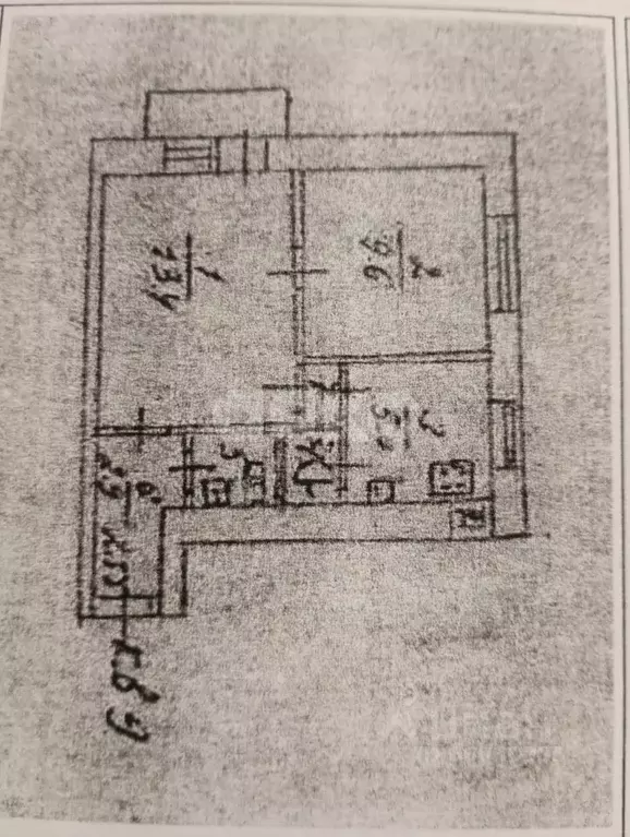 2-к кв. Крым, Симферополь ул. Толстого, 16 (34.0 м) - Фото 2
