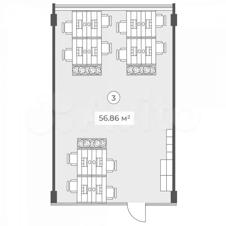 Продается офисное помещение 57 кв. м в ЮЗАО - Фото 0