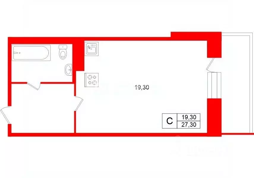 Студия Ленинградская область, Кудрово г. Всеволожский район, Заневское ... - Фото 2