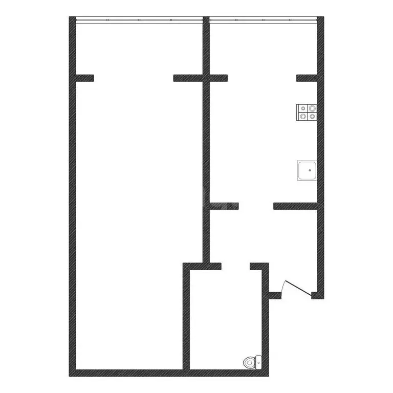 1-комнатная квартира: Черкесск, Октябрьская улица, 9Нк3 (47.9 м) - Фото 2