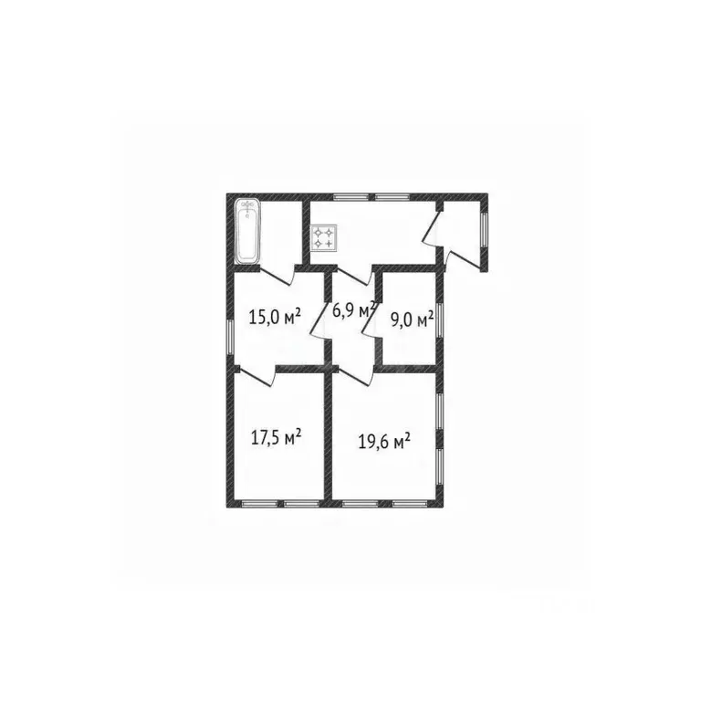 Дом в Белгородская область, Валуйки ул. Володарского, 94 (68 м) - Фото 2