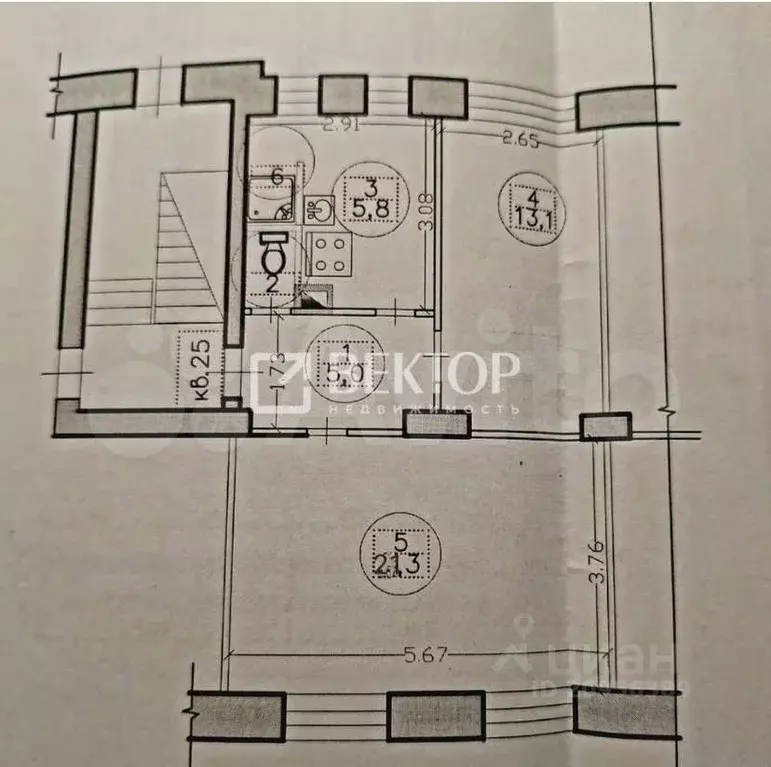2-к кв. Костромская область, Кострома ул. Ленина, 90 (47.3 м) - Фото 2