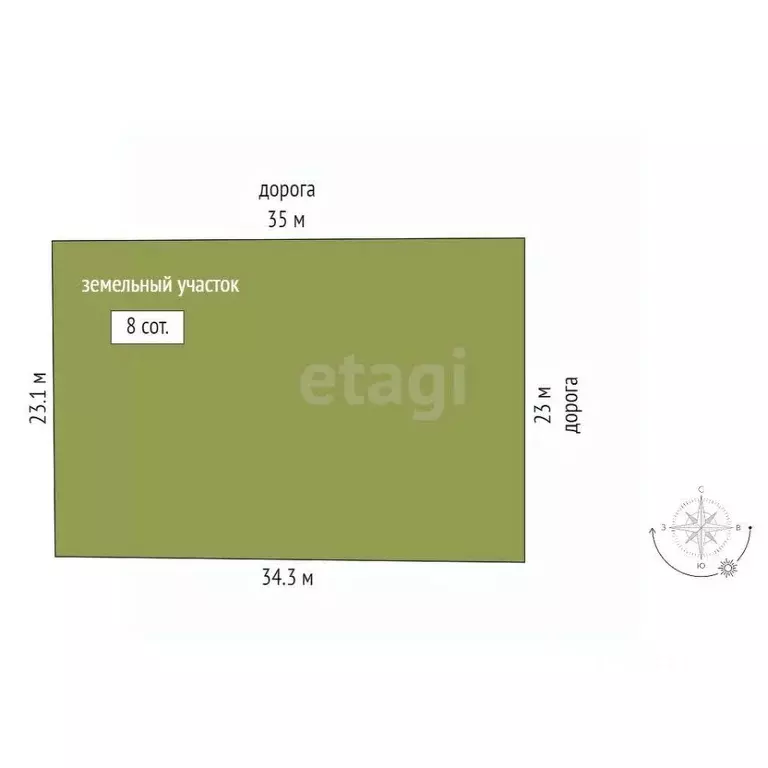 Участок в Ростовская область, Кагальницкий район, Хомутовская ст-ца  ... - Фото 2