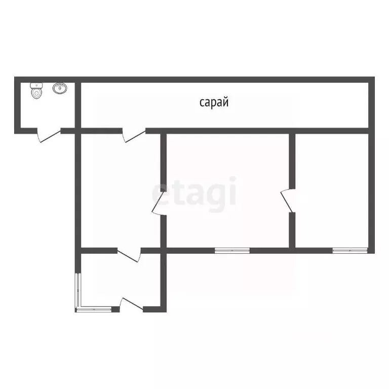 Дом в Тульская область, Щекинский район, Ломинцевское с/пос, с. ... - Фото 2