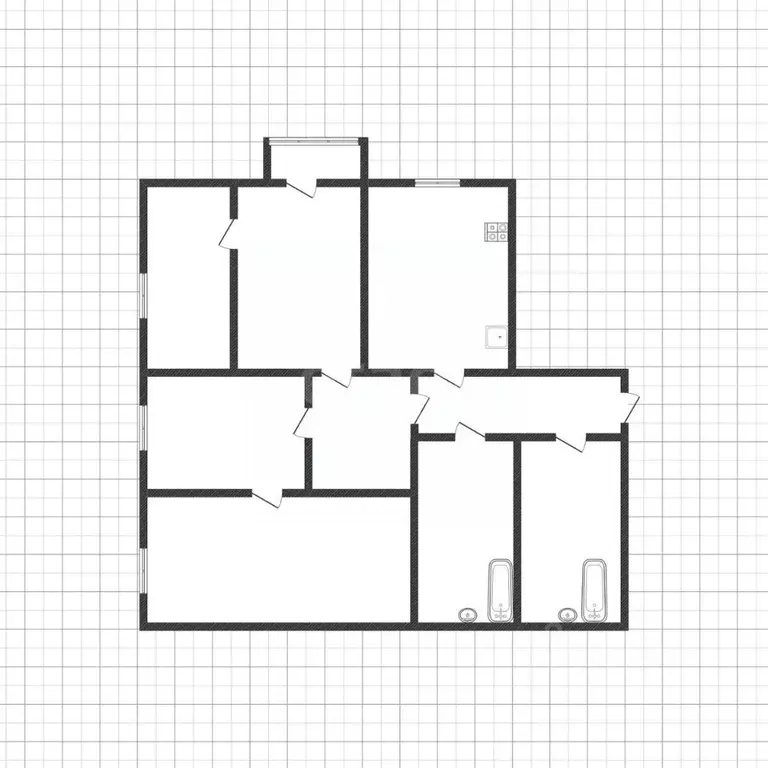 2-к кв. Белгородская область, Белгород ул. 5 Августа, 34 (30.0 м) - Фото 2