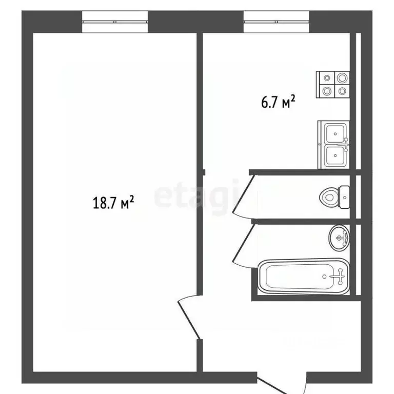 1-к кв. Москва ул. Островитянова, 22К2 (32.8 м) - Фото 2
