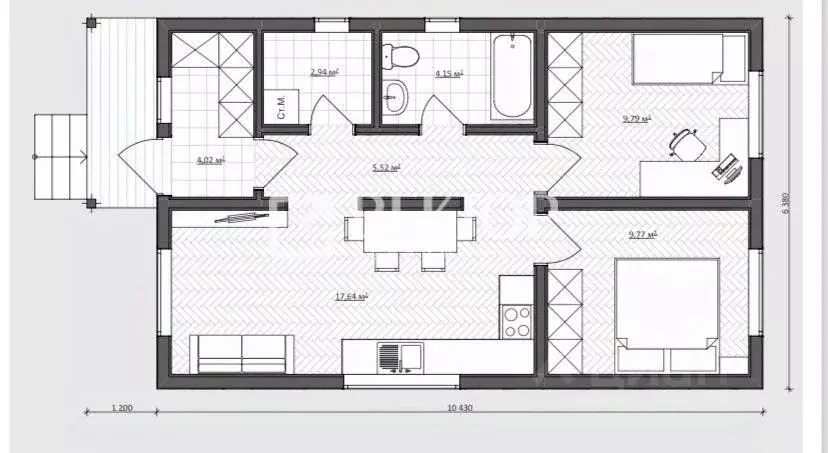 Дом в Ивановская область, Кохма ул. Кирпичная, 5 (57 м) - Фото 1
