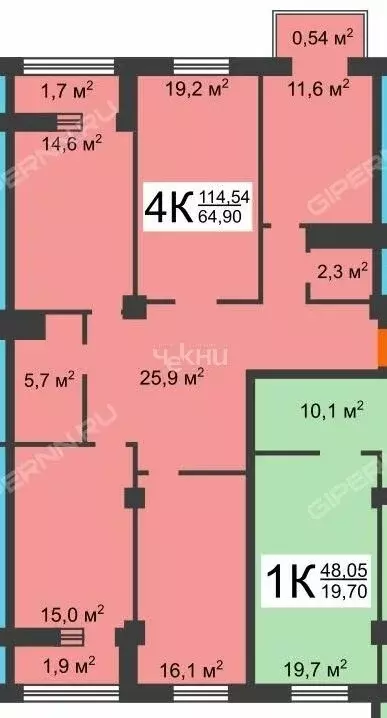 4-комнатная квартира: Нижний Новгород, ул. Ванеева, 235 (110 м) - Фото 0