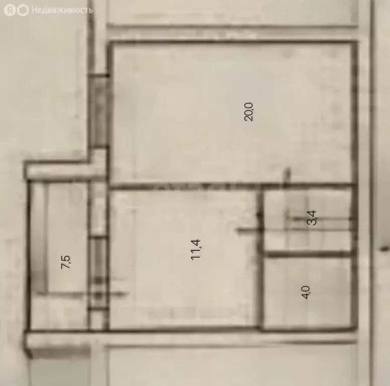 1-комнатная квартира: село Высокая Гора, Кооперативная улица, 6Б (39 ... - Фото 1