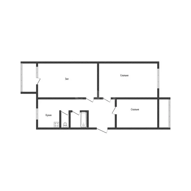 3-комнатная квартира: Бийск, Приречная улица, 9 (71 м) - Фото 1