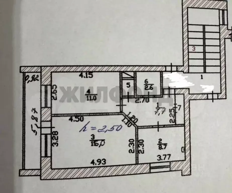 2-к кв. Хакасия, Абакан ул. Тельмана, 143 (51.4 м) - Фото 2
