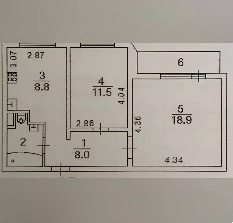 2-к кв. Московская область, Кубинка Армейская ул., 13 (51.0 м) - Фото 0
