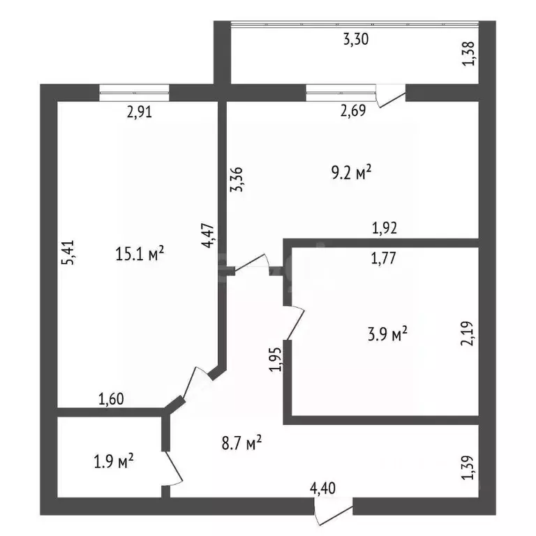 1-к кв. Амурская область, Благовещенск ул. Василенко, 3 (32.7 м) - Фото 2